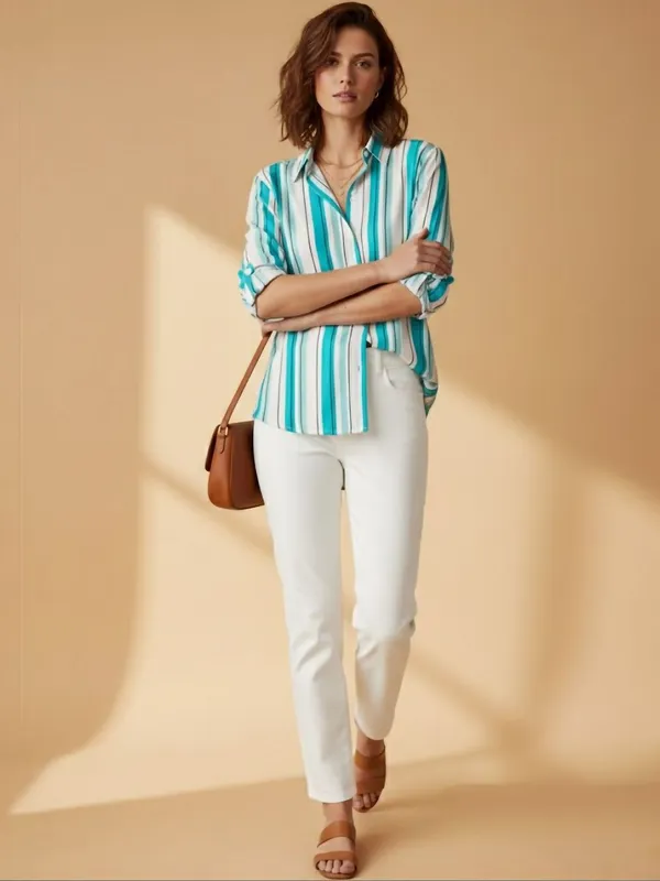 Blue_Rayon_Striped_Tops