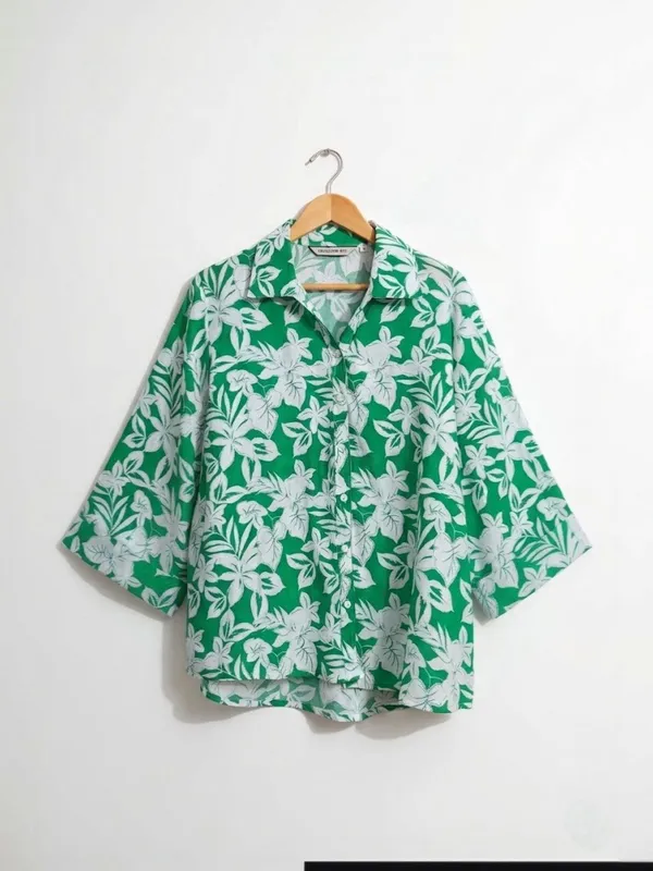 Green_Vatican_Floral_Printed_Tops