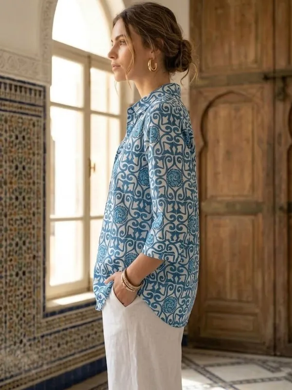 Blue_Cotton_Abstract_Printed_Tops