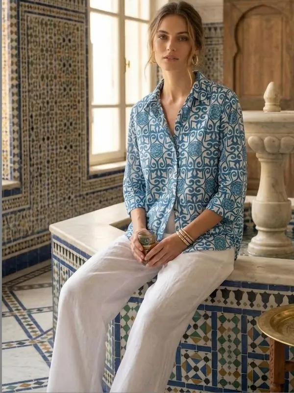 Blue_Cotton_Abstract_Printed_Tops
