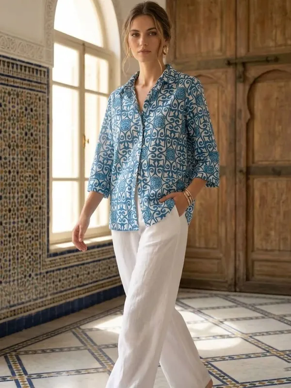Blue_Cotton_Abstract_Printed_Tops