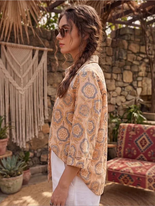 Grey-Cream_Cotton_Floral_Printed_Tops