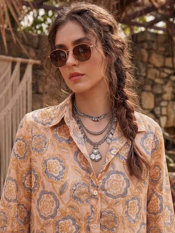 Grey-Cream_Cotton_Floral_Printed_Tops