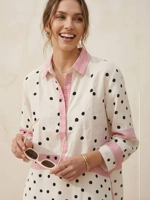 White-Pink_Rayon_Solid_and_Polka_dot_Printed_Top
