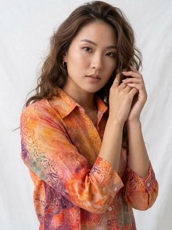 Orange_Cotton_Abstract_Printed_Shirt