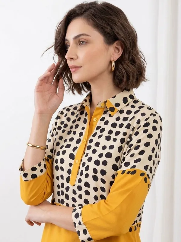 Yellow_Rayon_Abstract_Printed_Shirts
