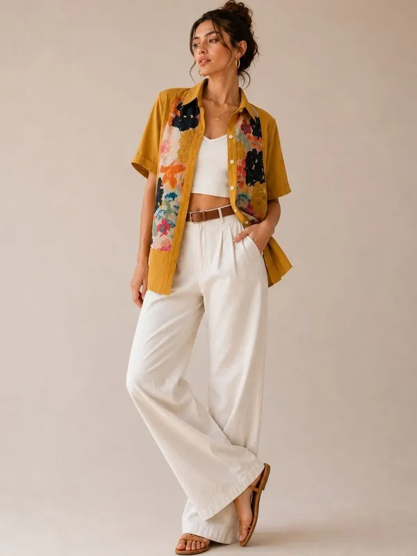 Yellow_Cotton_Jutt_Abstract_Printed_Shirts