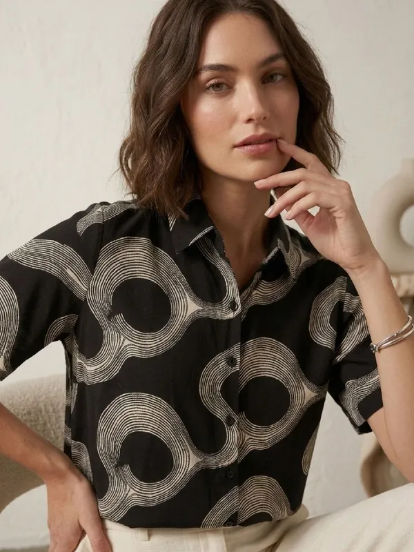 Black_Rayon_Abstract_Printed_Shirts