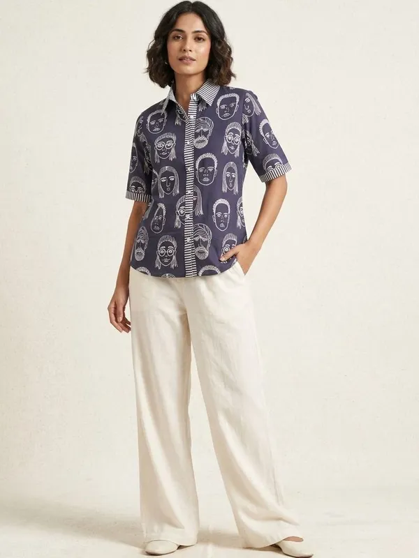 Blue_Cotton_Abstract_Printed_Shirts