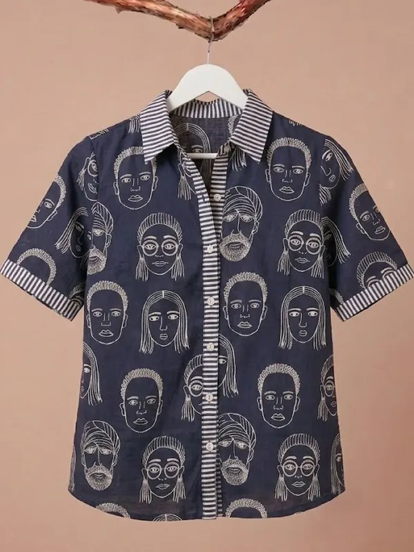 Blue_Cotton_Abstract_Printed_Shirts