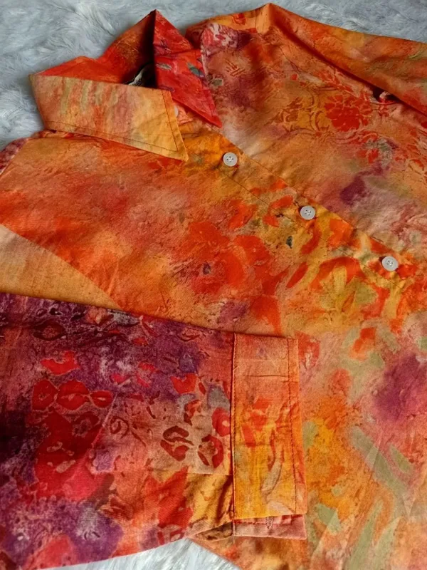 Orange_Cotton_abstract_Printed_Top