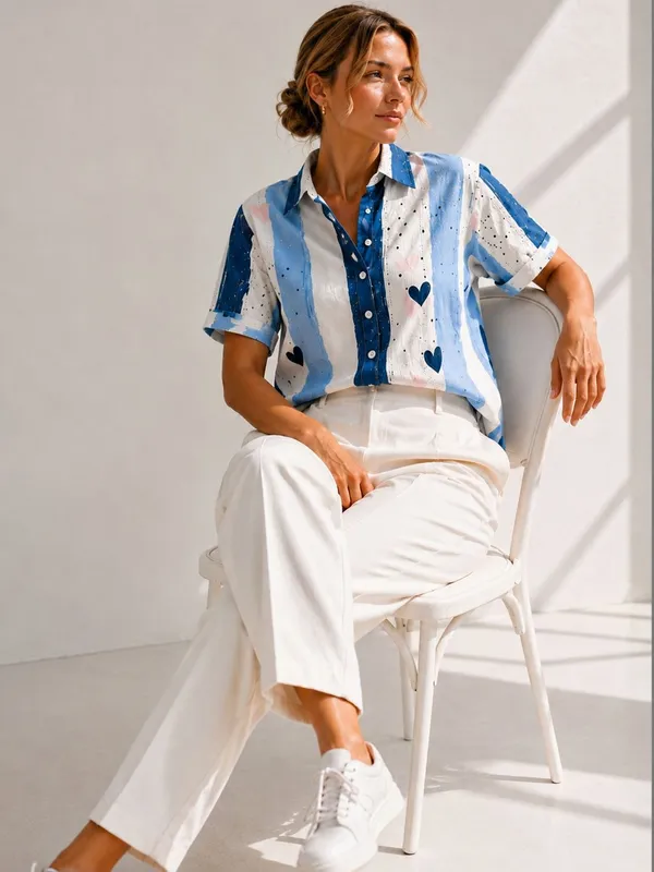 Blue_Rayon_Striped_Printed_Shirts