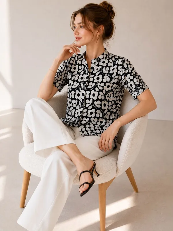 Black_Rayon_Floral_Printed_Shirts