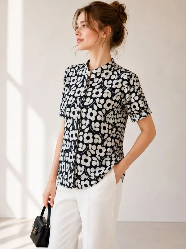 Black_Rayon_Floral_Printed_Shirts
