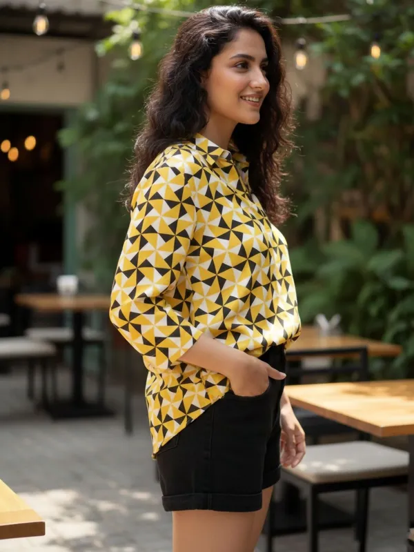 Yellow__Vatican_Geometrical_Printed_Top