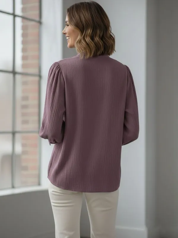 Mauve_Polyester_Crinkled_Top