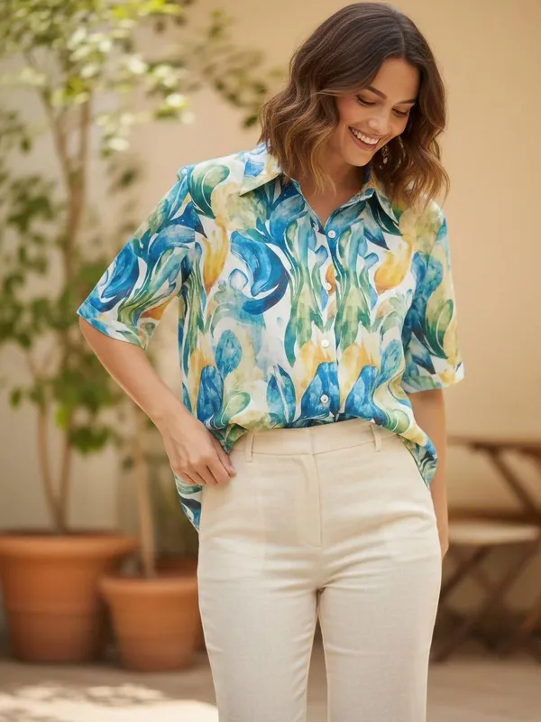 Blue_cotton_abstract_printed_top