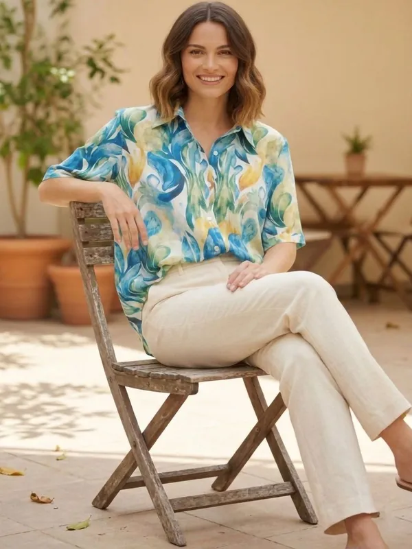 Blue_cotton_abstract_printed_top