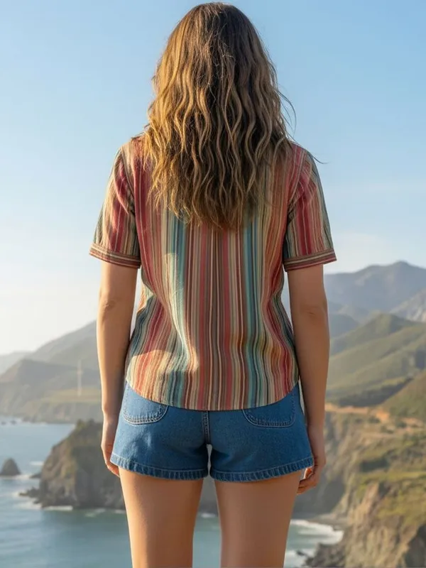 Multi_Rayon_Striped_Printed_Tops