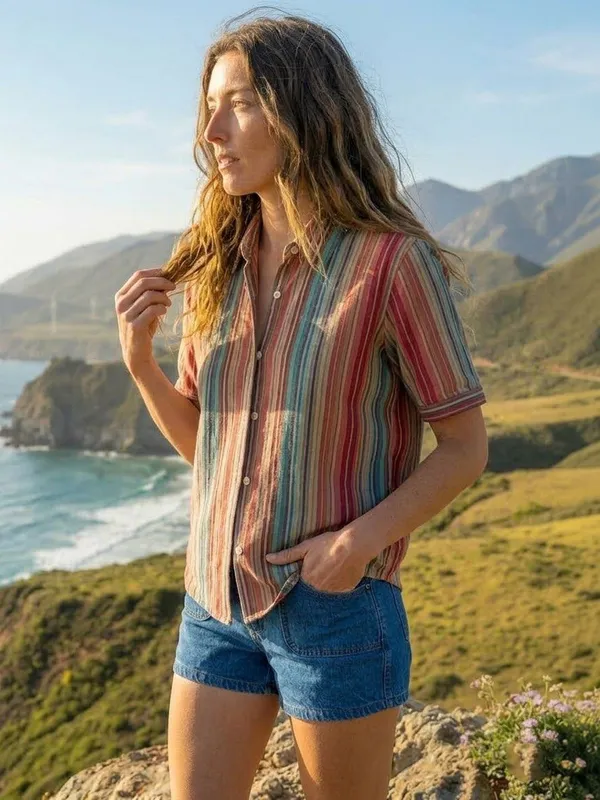 Multi_Rayon_Striped_Printed_Tops
