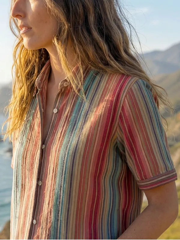 Multi_Rayon_Striped_Printed_Tops