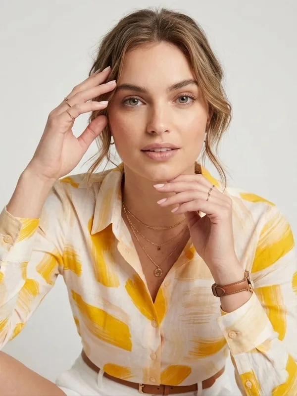Yellow_Rayon_Abstract_Printed_Tops