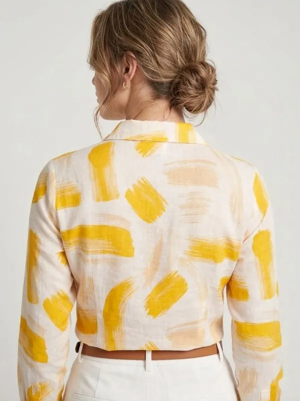 Yellow_Rayon_Abstract_Printed_Tops