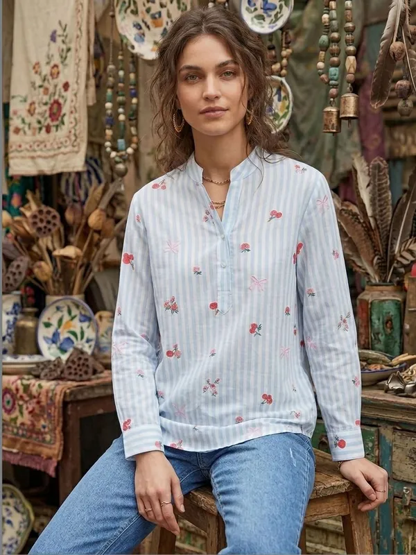 Blue_Vatican_Striped_Printed_Tops