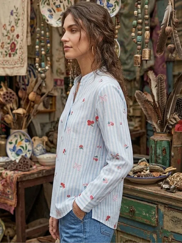 Blue_Vatican_Striped_Printed_Tops