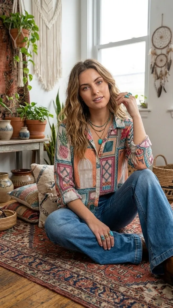 The_Lifestyle_Co_Floral_Printed_Shirt_Style_Top
