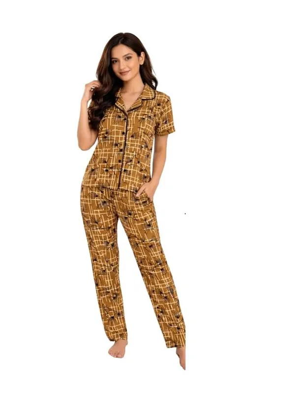 Women_S_Malai_Fabric_Printed_Night_Suit_Set_Soft_Breathable_Short_Sleeve_Shirt_With_Full_Length_Pajamas_Lightweight_Loungewear_Sleepwear_For_Ladies