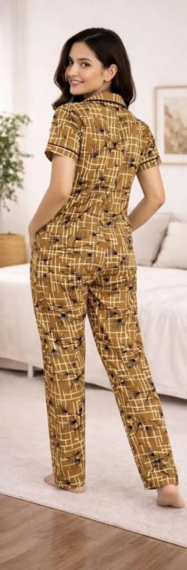 Women_S_Malai_Fabric_Printed_Night_Suit_Set_Soft_Breathable_Short_Sleeve_Shirt_With_Full_Length_Pajamas_Lightweight_Loungewear_Sleepwear_For_Ladies