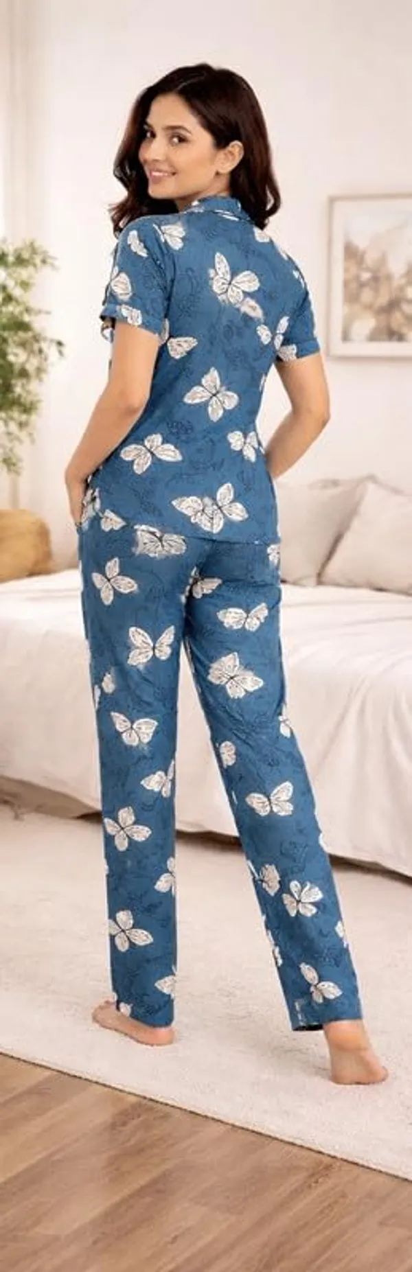 Women_S_Malai_Fabric_Printed_Night_Suit_Set_Soft_Breathable_Short_Sleeve_Shirt_With_Full_Length_Pajamas_Lightweight_Loungewear_Sleepwear_For_Ladies