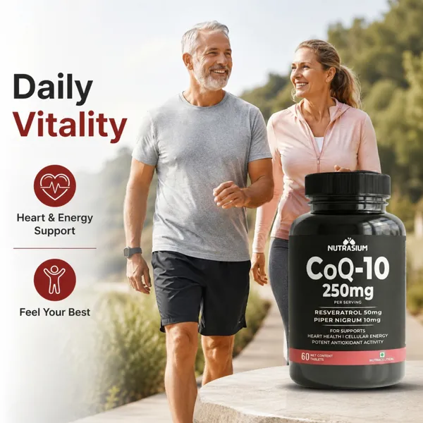 Nutrasium_Co_Enzyme_Q-10_250_mg_With_Resveratrol_|_CoQ-10_Supplemets_|_For_Heart_&_Vascular_Health,_Cellular_Energy_Boost,_Potent_AntiOxidant_|_60_Veg_Tablets_