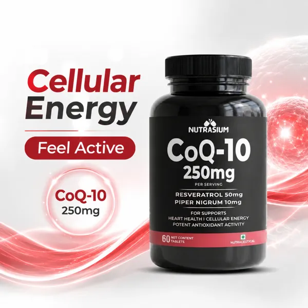 Nutrasium_Co_Enzyme_Q-10_250_mg_With_Resveratrol_|_CoQ-10_Supplemets_|_For_Heart_&_Vascular_Health,_Cellular_Energy_Boost,_Potent_AntiOxidant_|_60_Veg_Tablets_