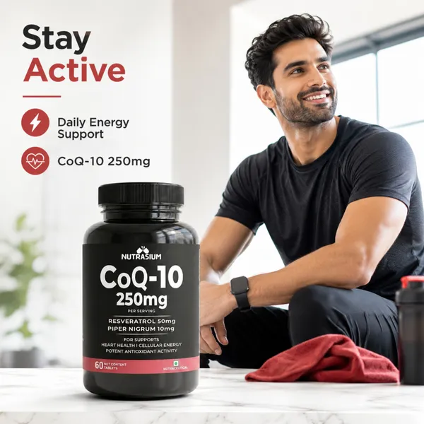 Nutrasium_Co_Enzyme_Q-10_250_mg_With_Resveratrol_|_CoQ-10_Supplemets_|_For_Heart_&_Vascular_Health,_Cellular_Energy_Boost,_Potent_AntiOxidant_|_60_Veg_Tablets_