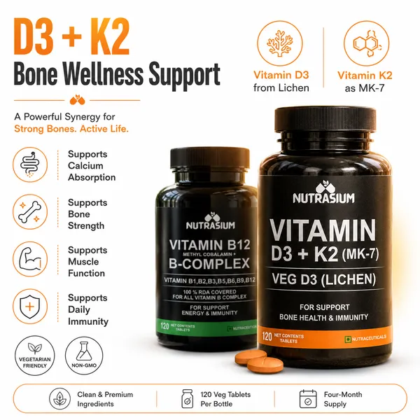 Nutrasium_Vitamin_B12_with_B-Complex_+_Vitamin_D3_K2_MK-7_Combo_|_Methylcobalamin_B12,_B1,_B2,_B3,_B5,_B6,_B9_+_Veg_D3_from_Lichen_|_Supports_Energy,_Immunity,_Bone_Health_&_Daily_Wellness_|_120_Tablets_Each