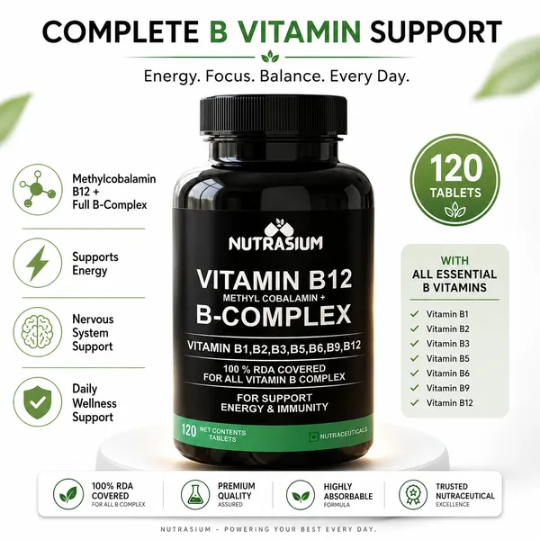Nutrasium_Vitamin_B12_with_B-Complex_Tablets_|_Methylcobalamin_B12_with_Vitamin_B1,_B2,_B3,_B5,_B6,_B9_&_B12_|_Supports_Energy,_Immunity,_Brain_&_Nerve_Health_|_100%_RDA_B_Vitamins_|_120_Tablets