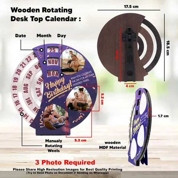 Personalized_3-Photo_Birthday_Lifetime_Rotating_Calendar_–_Custom_Wooden_Perpetual_Desk_Decor