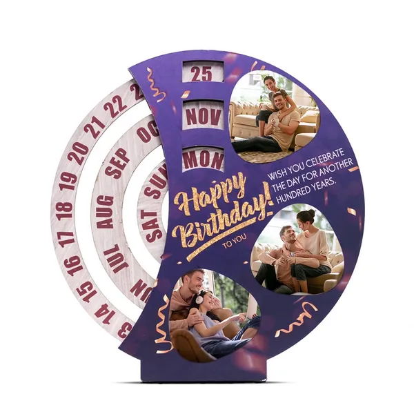 Personalized_3-Photo_Birthday_Lifetime_Rotating_Calendar_–_Custom_Wooden_Perpetual_Desk_Decor