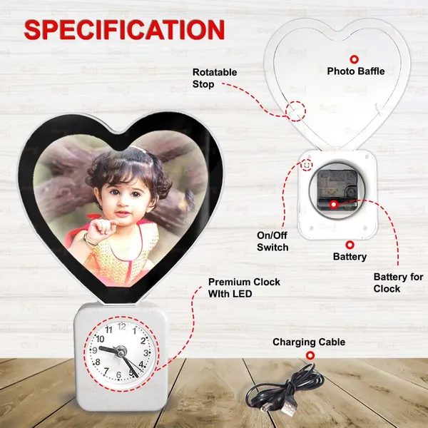 Personalized_White_Heart_Magic_Mirror_with_Clock_–_2-in-1_Photo_Frame_&_Mirror