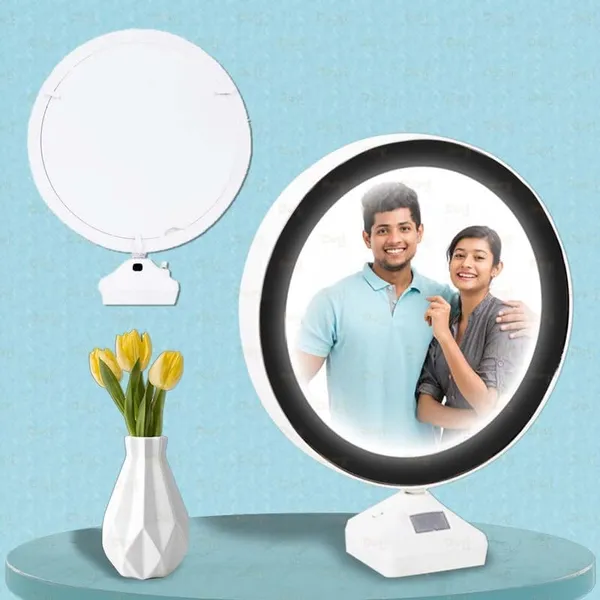 Personalized_Round_Magic_Mirror_–_2-in-1_LED_Photo_Frame_&_Vanity_Mirror