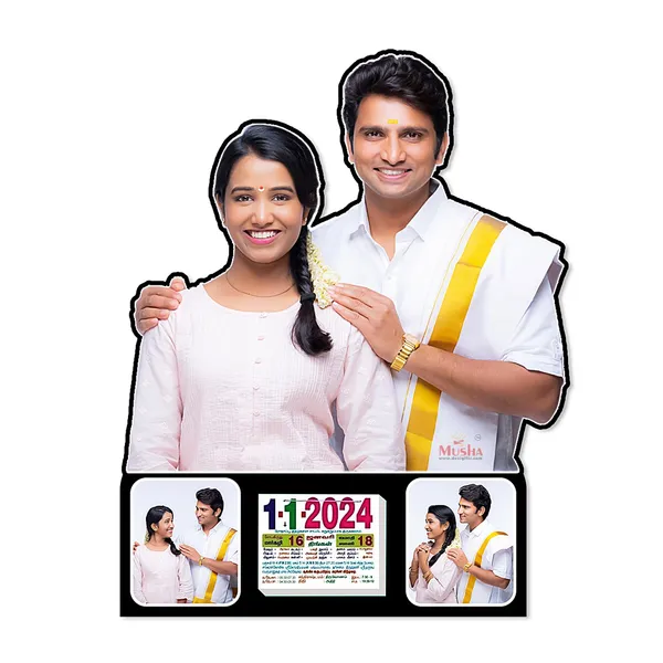 Personalized_12x18_Photo_Cutout_Tamil_Daily_Calendar_–_Custom_Wooden_Wall_Mount