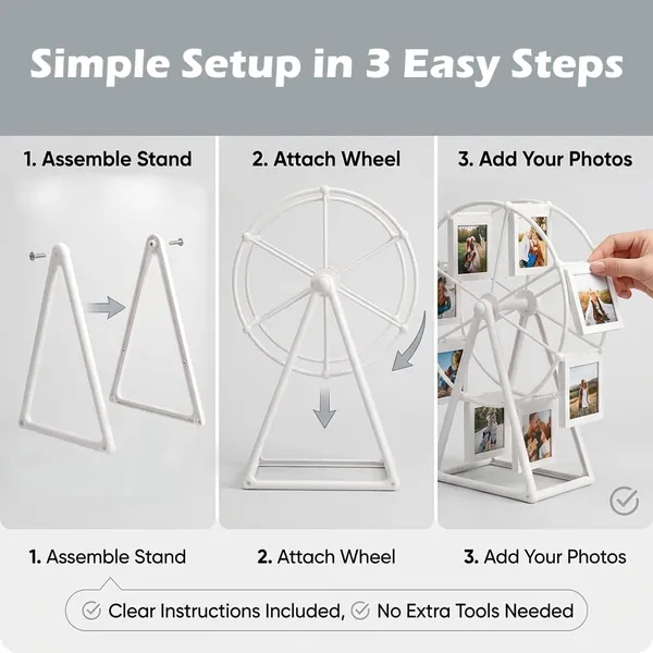 DIY_Rotating_Ferris_Wheel_Photo_Frame_–_12_Photo_Tabletop_Memory_Wheel