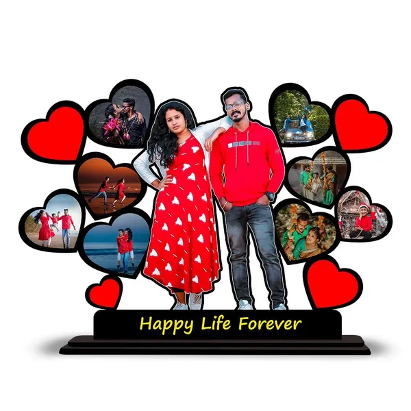 Customized_"Forever_Together"_Heart_Cutout_–_3D_Wooden_Tabletop_Frame_for_Couples