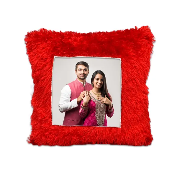 Customized_Red_Soft_Fur_Photo_Pillow_–_Personalized_Valentine’s_&_Anniversary_Gift_(Single_Side)