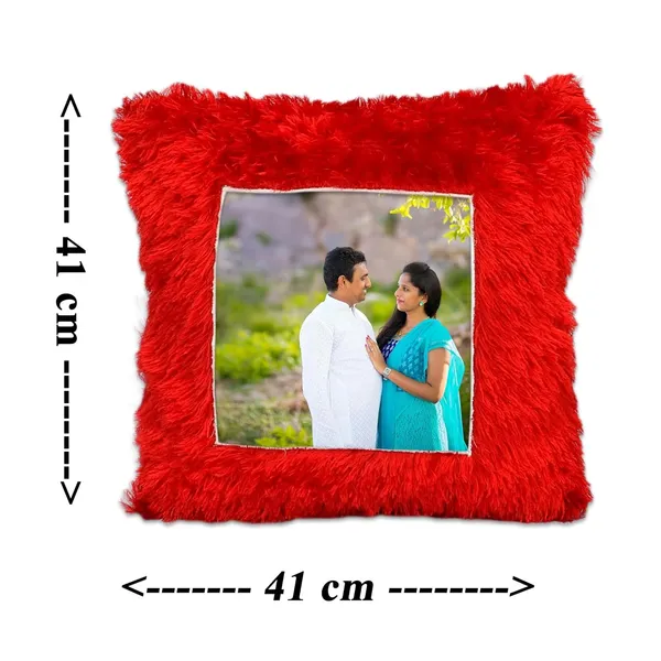 Customized_Red_Square_Fur_Pillow_–_Double-Sided_High-Definition_Photo_Print