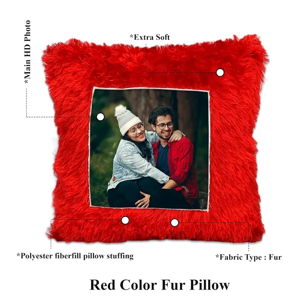 Customized_Red_Square_Fur_Pillow_–_Double-Sided_High-Definition_Photo_Print