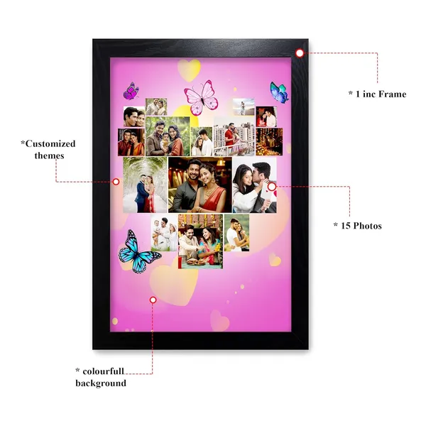 Personalized_15-Photo_Heart_Shape_Collage_Frame_–_Custom_Wooden_Wall_Decor