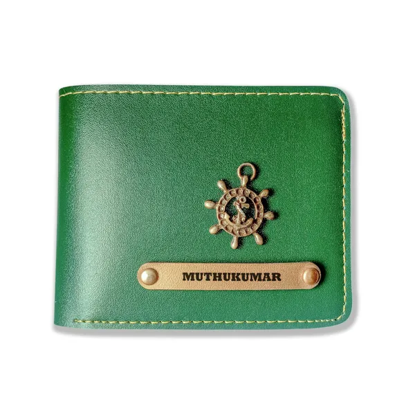 Personalized_Green_Synthetic_Leather_Wallet_–_Custom_Name_&_Charm_for_Men